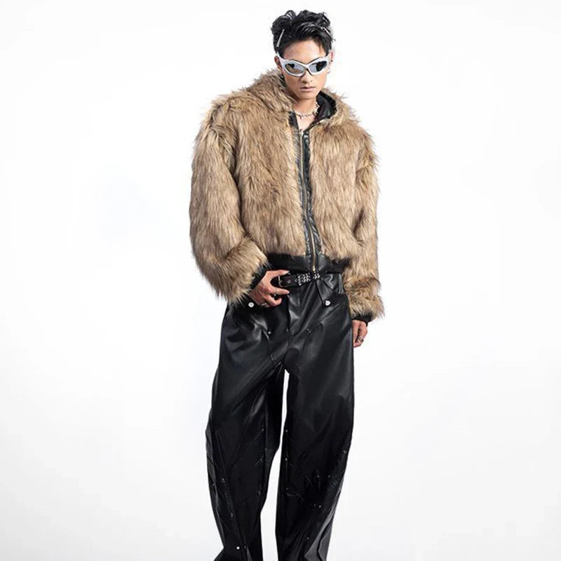 Cozy Vibes Reversible Double Face Hooded Faux Fur Jacket