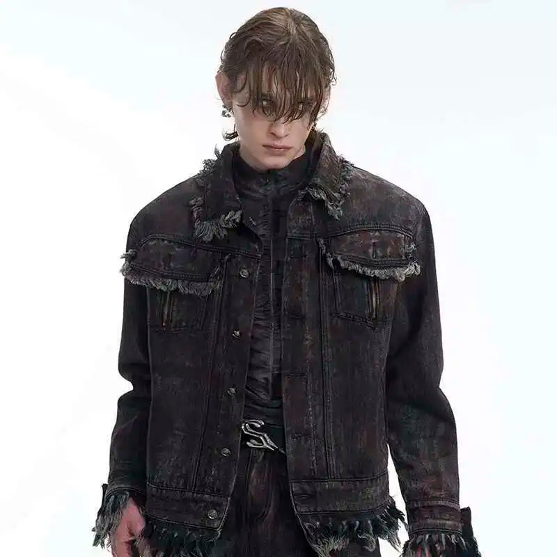 Premium with Raw Edge Denim Jacket
