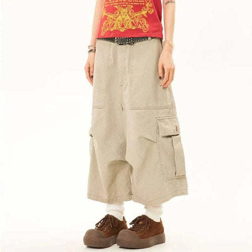 Bermuda Jeans Retrô Americana de Verão - Marrom escuro / S / CHINA