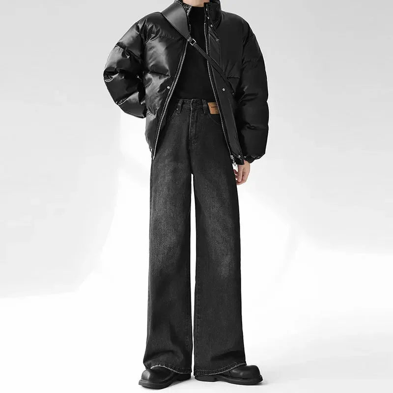 Men's Casual High Waist Fit Denim Jeans