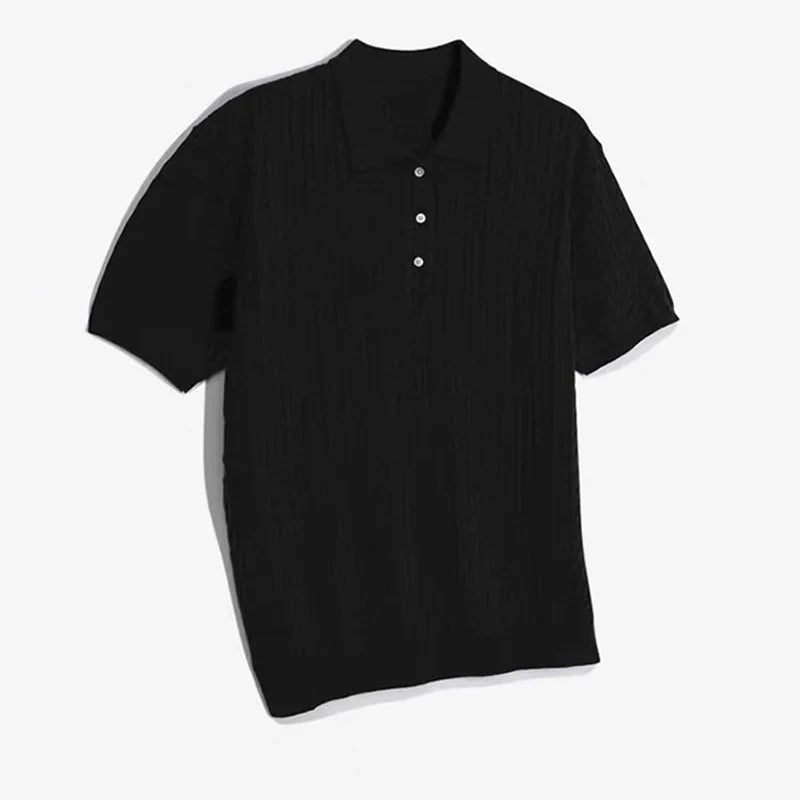 Luxus Strick Polo Business Casual T-Shirt
