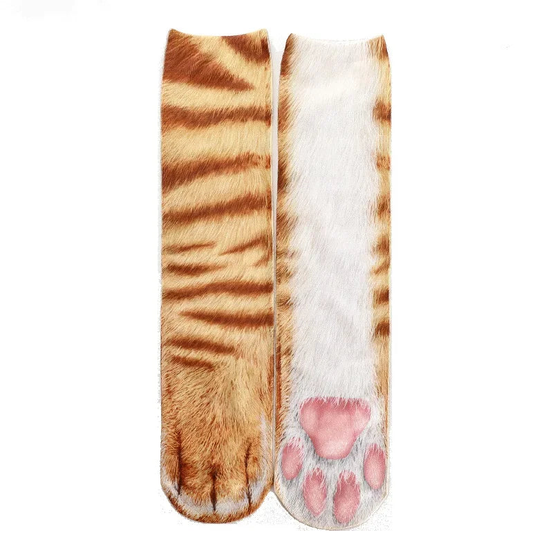 Funny Leopard Tiger 3D Simulation Socks