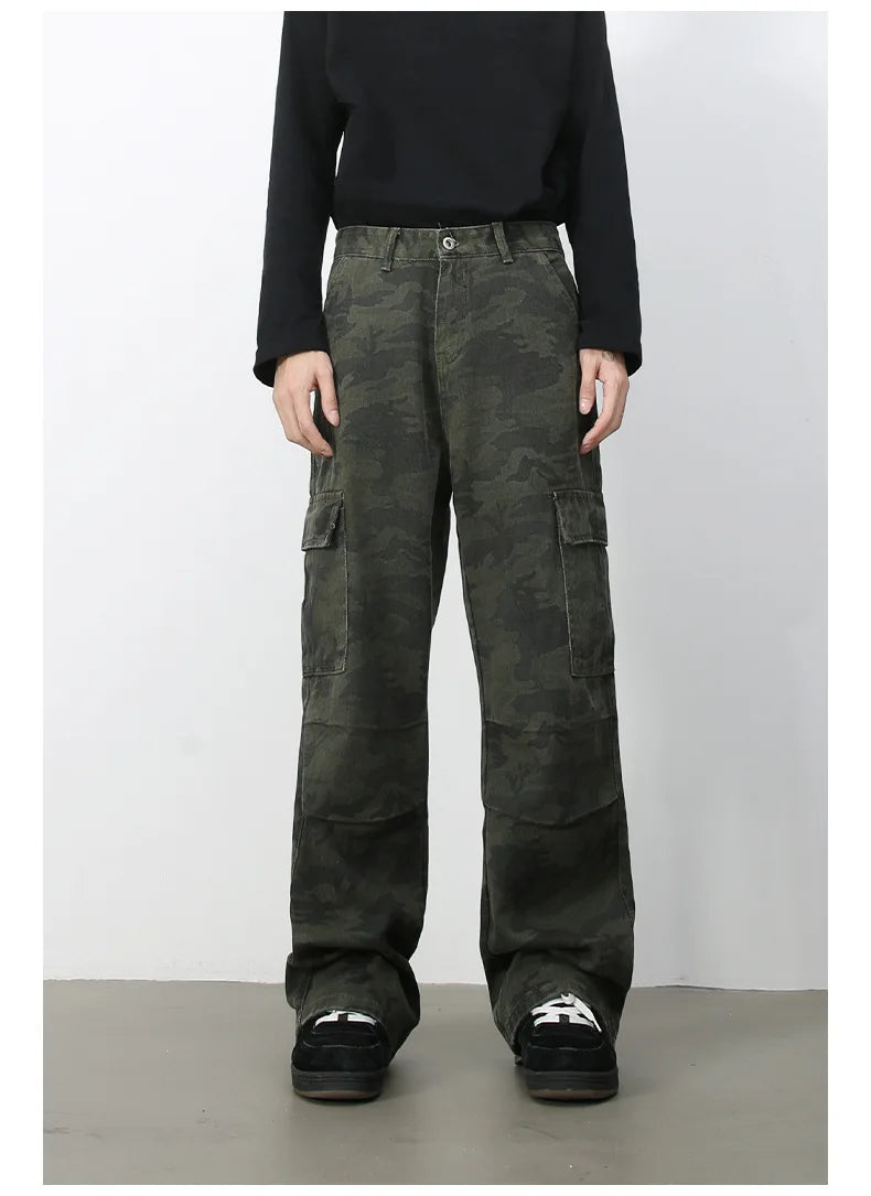 Vintage Cool Camouflage Cargo Jeans