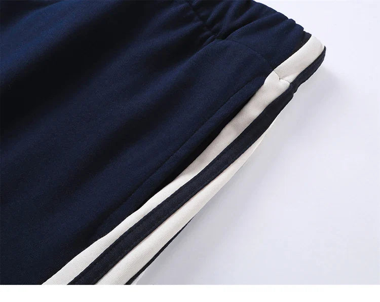 Pantaloncini larghi a righe patchwork