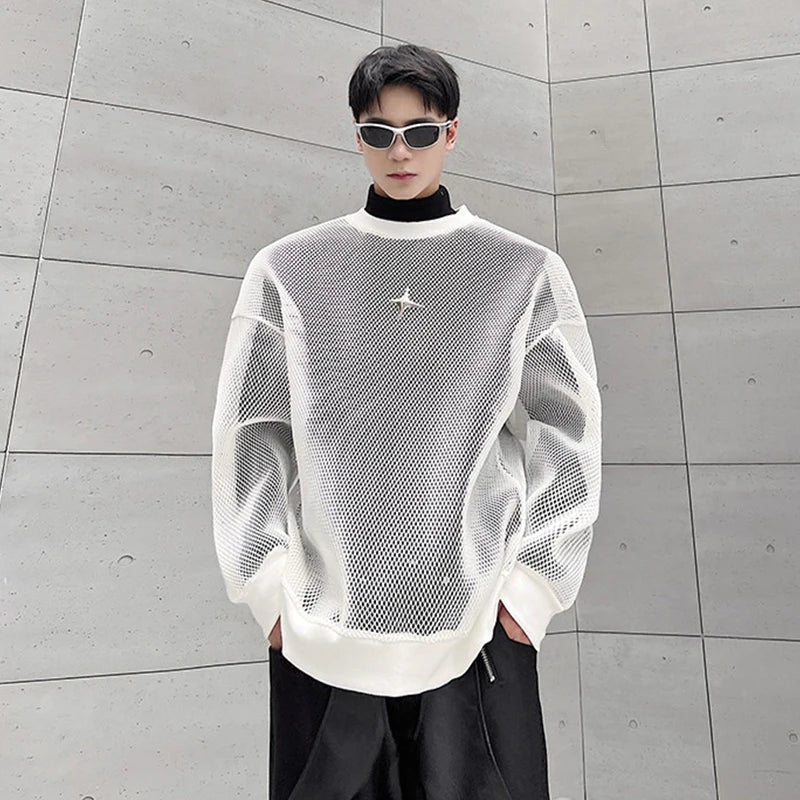 Sweat-shirt en maille texturée