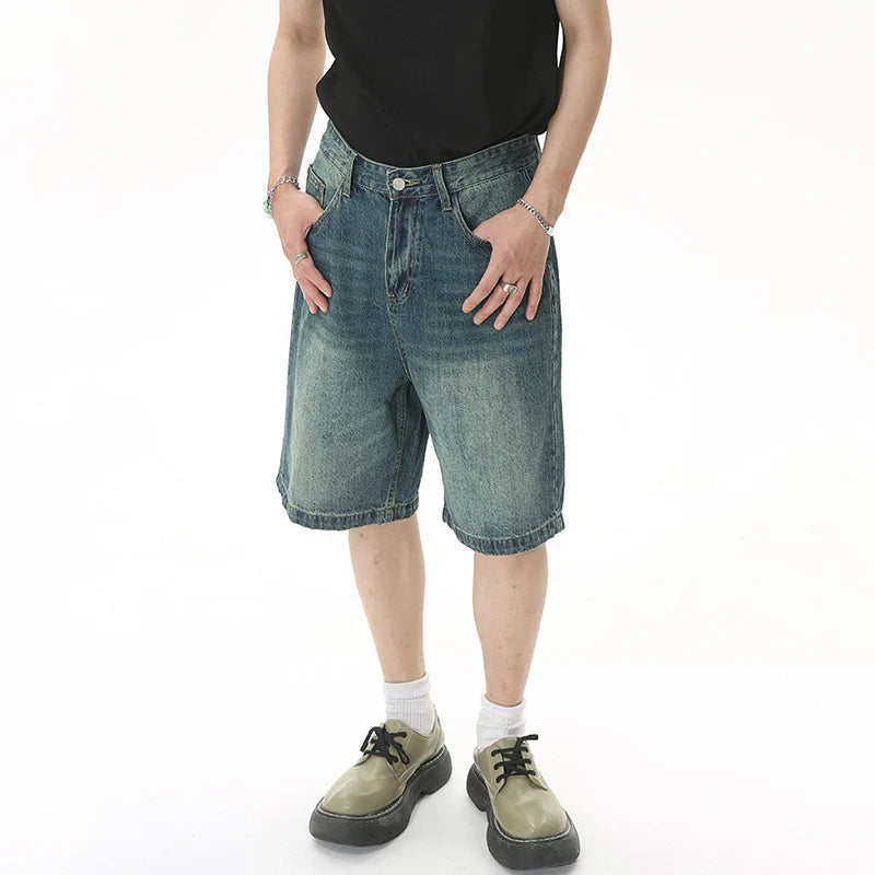 Retro chique denim shorts