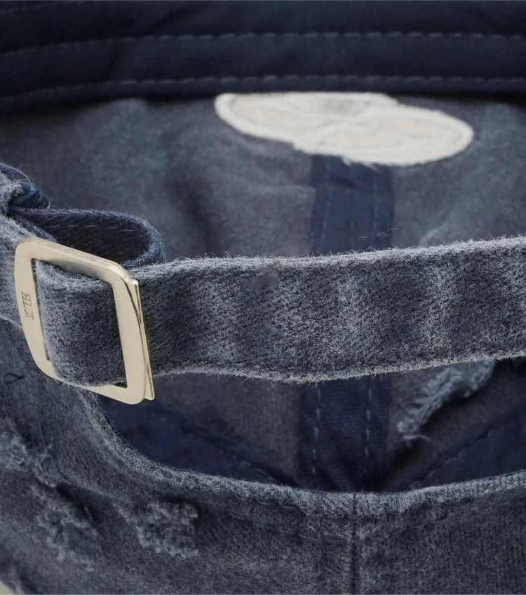 Letter Embroidery Peaked Cap