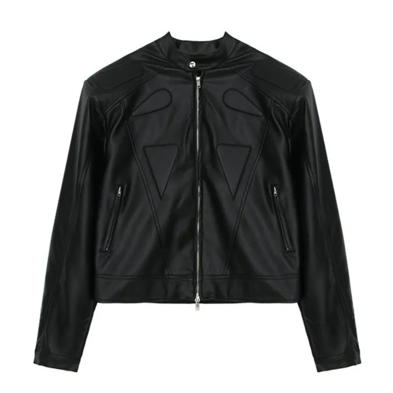 Retro Hip Hop Motorcycle Leather Jacket