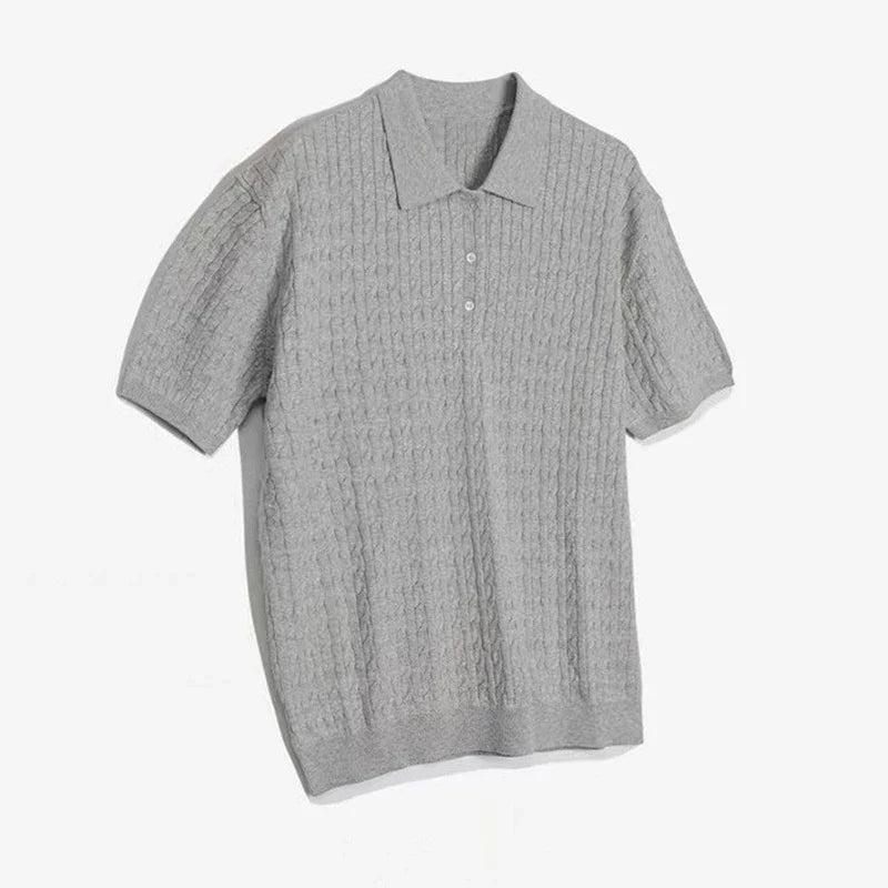 Luxus Strick Polo Business Casual T-Shirt