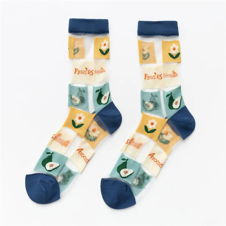 Creative High Quality Cartoon Silk Socks