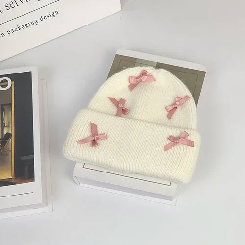 Rabbit Fur Knitted Beanie