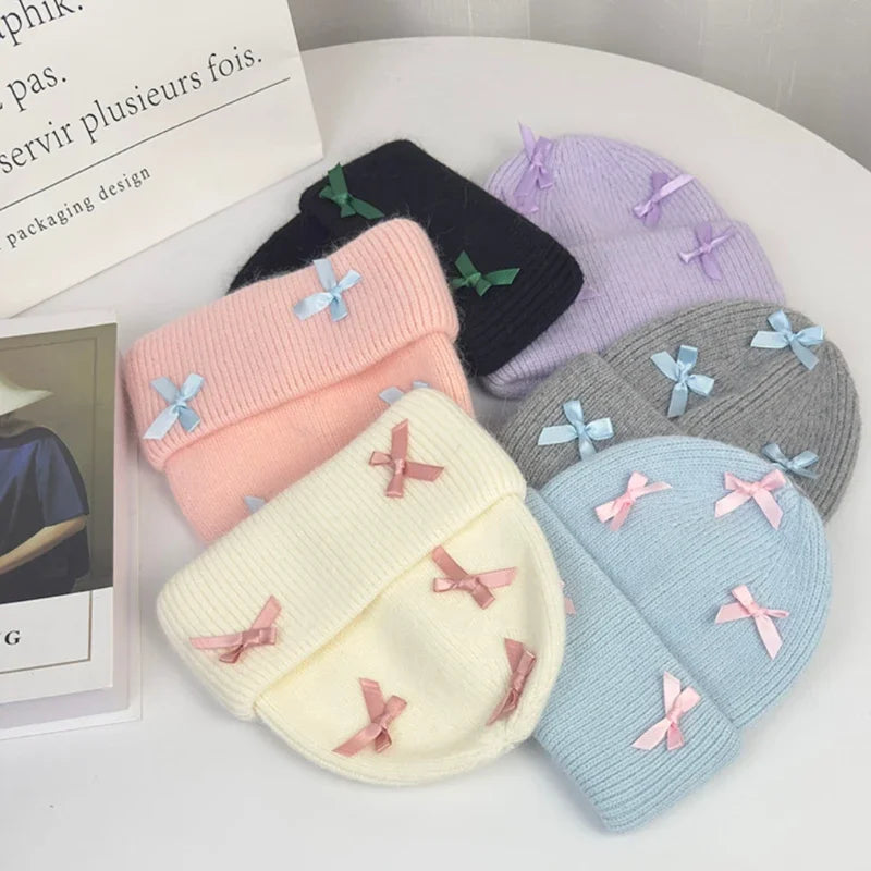 Rabbit Fur Knitted Beanie