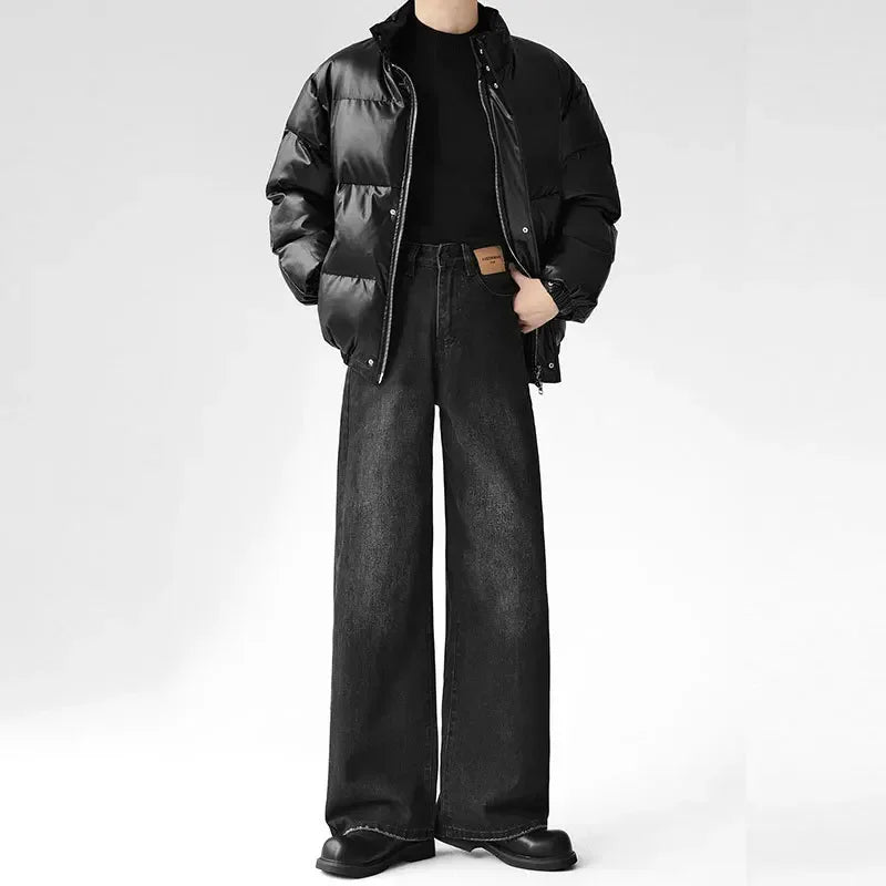 Men's Casual High Waist Fit Denim Jeans
