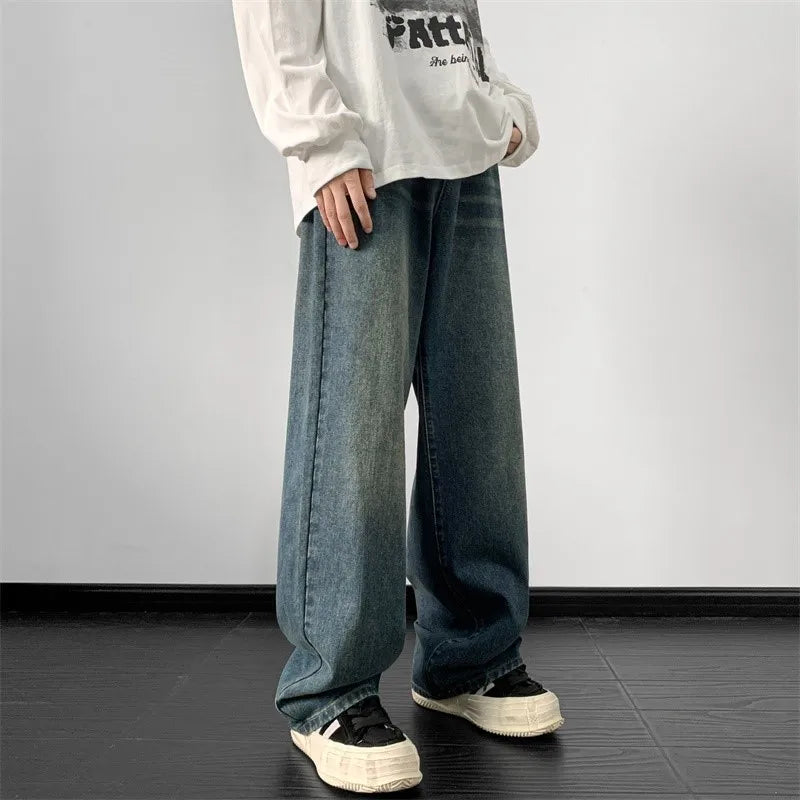 Vintage Loose Fit Hip Hop Denim Jeans