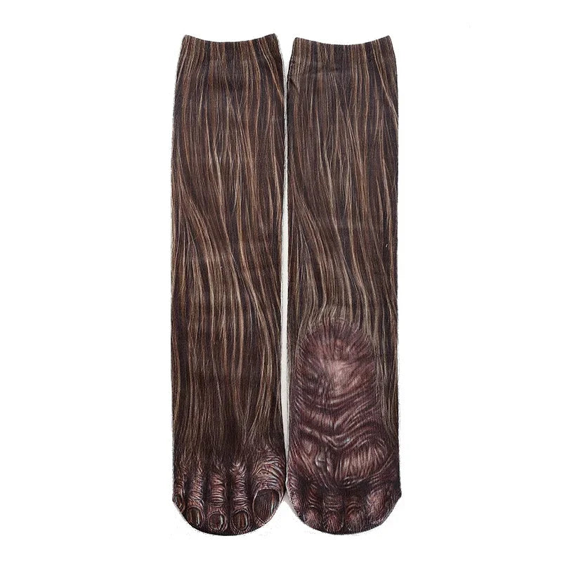 Funny Leopard Tiger 3D Simulation Socks