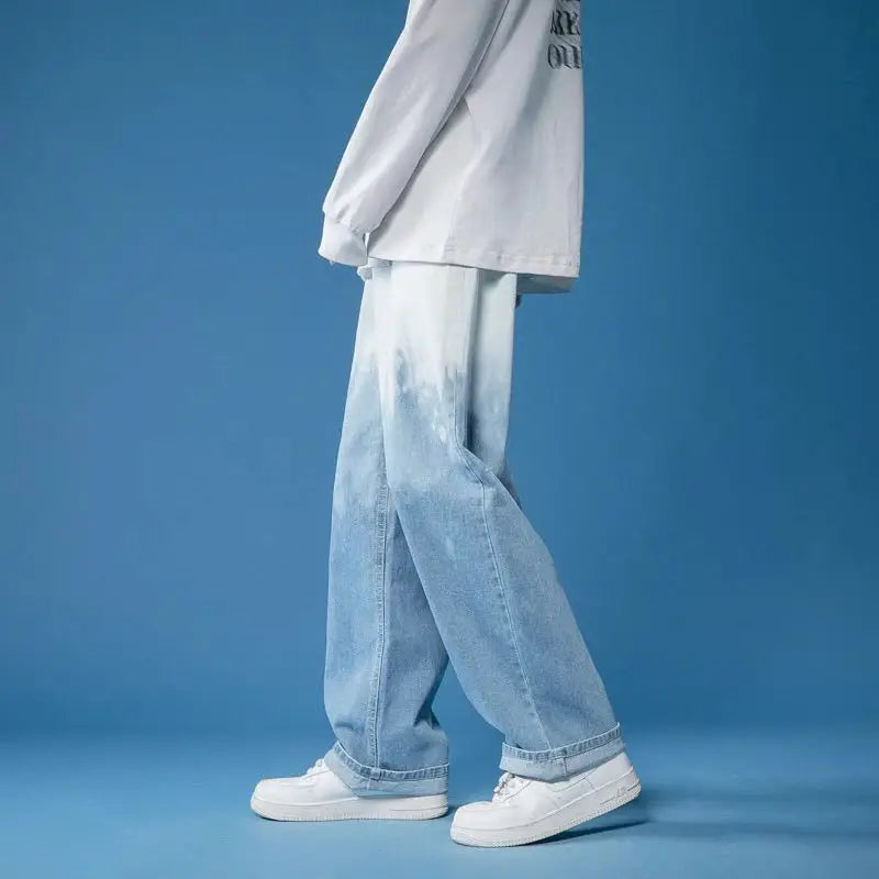 Oversize Gradient Cool Wide Leg Jeans