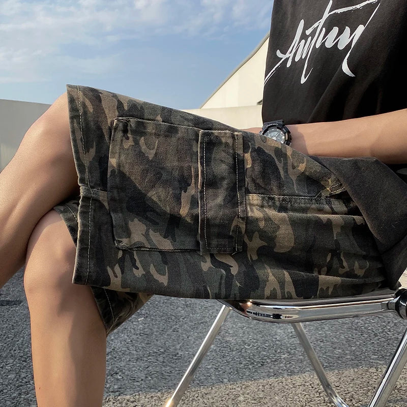Pantalones cortos cargo de camuflaje urbano