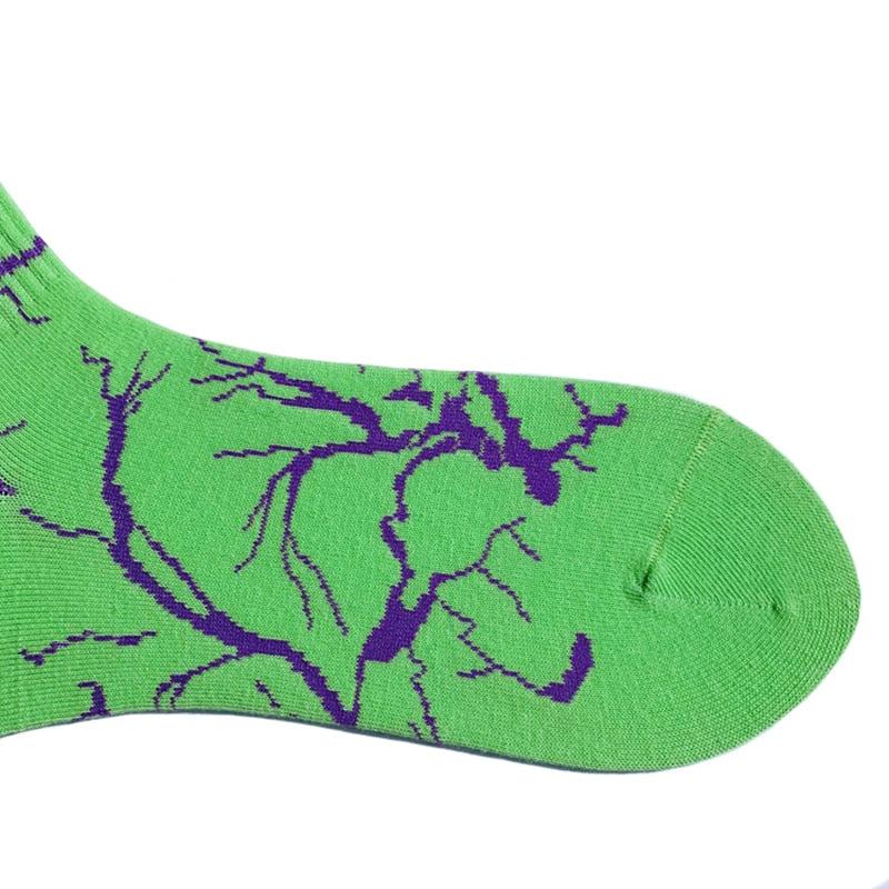 Lightning Printed Socks