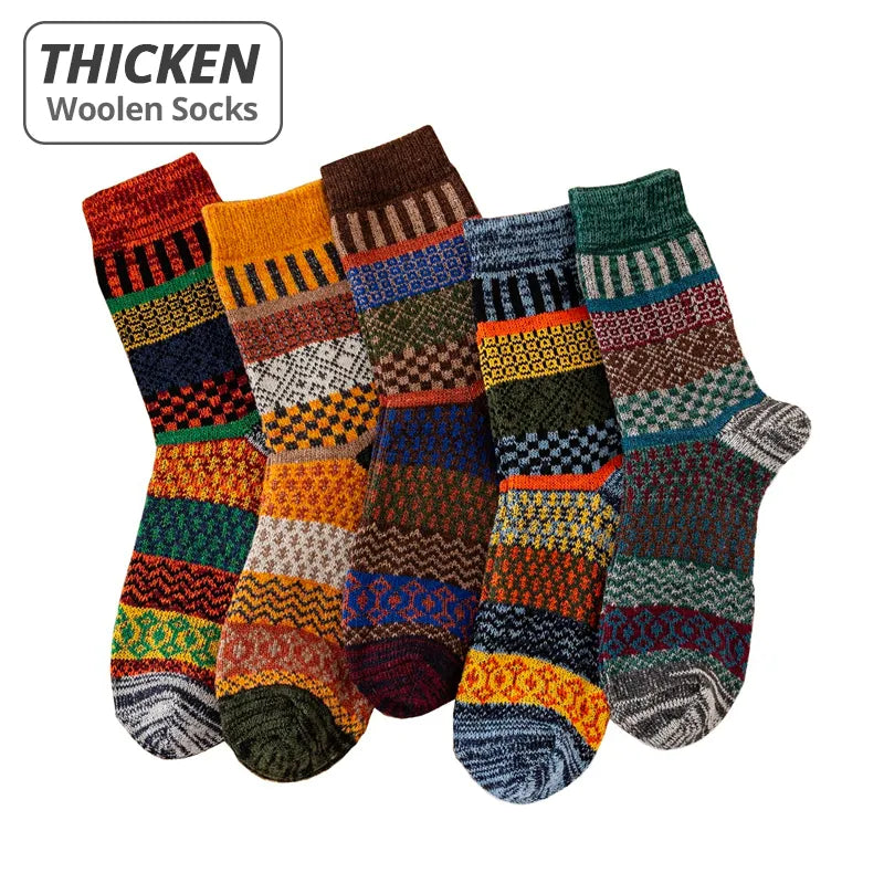 Thick Wool Retro Socks