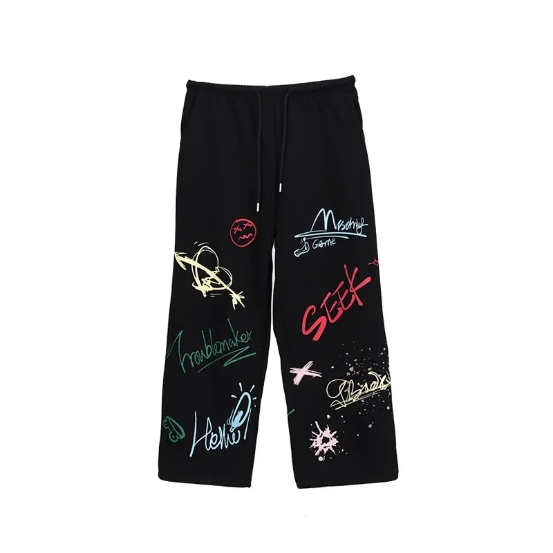 Graffiti Black Hip Hop Dance Pants
