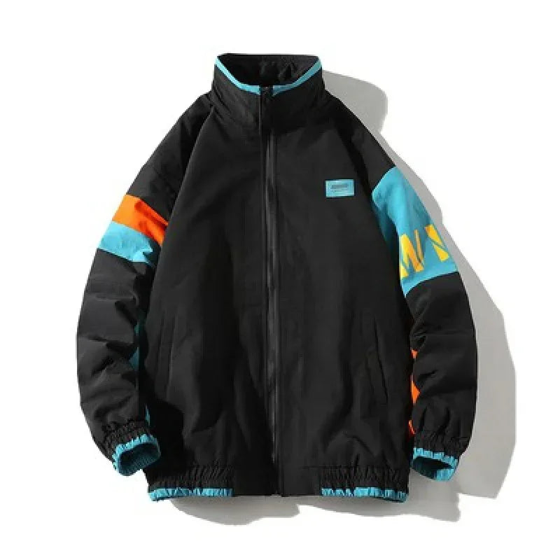 Chaqueta holgada de béisbol retro japonesa