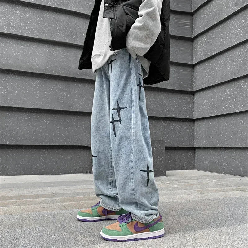 High Waist Loose Fit Denim Jeans