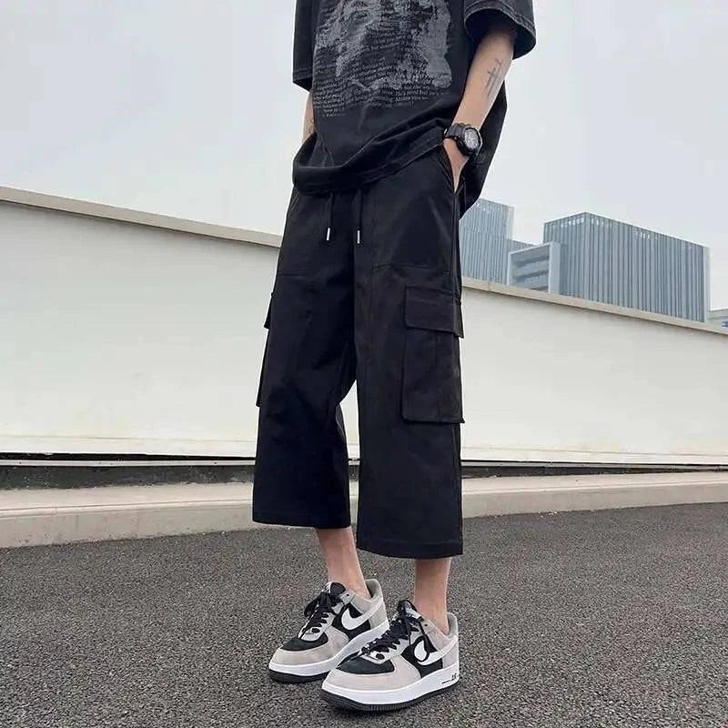 Loose Wide Leg Cargo Jorts