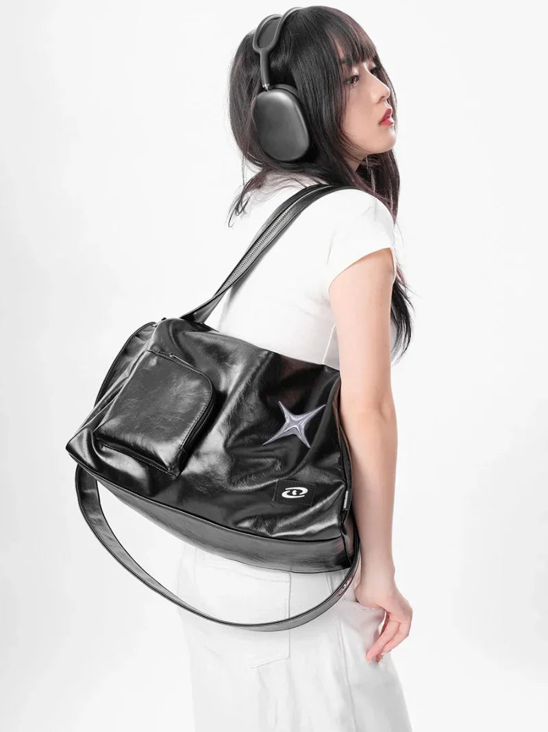 Sac à bandoulière motif étoile Y2K