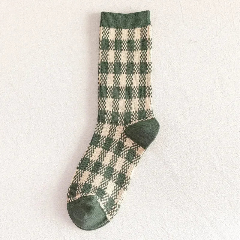 Cozy Vintage Warm Cotton Tube School Socks