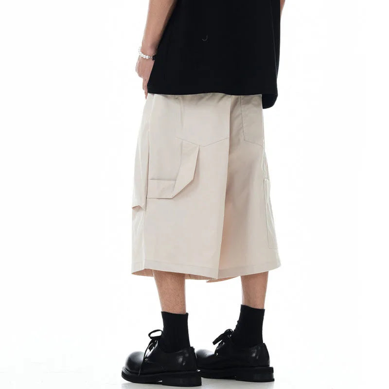 Curved Silhouette Cargo Jorts
