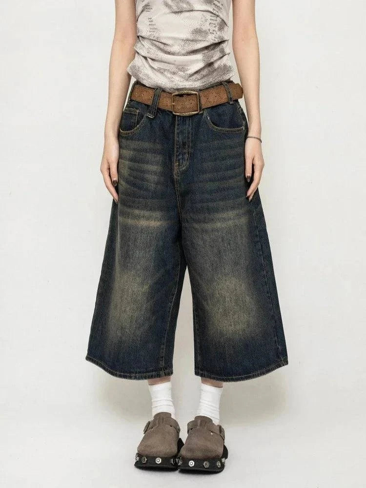 Y2K 2000s Blue Women's Punk Jorts