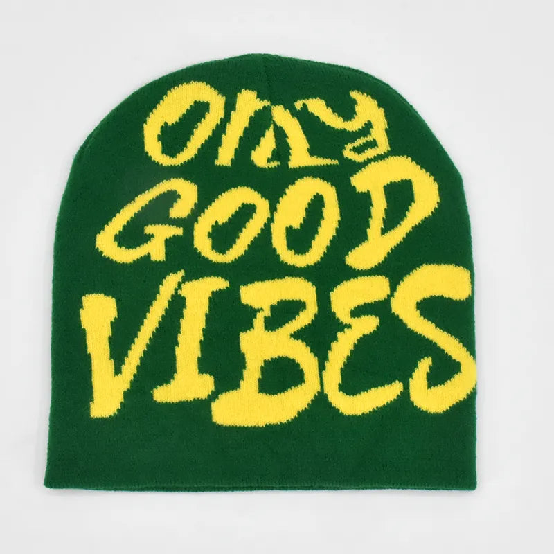 Knitted Letter Print Beanie