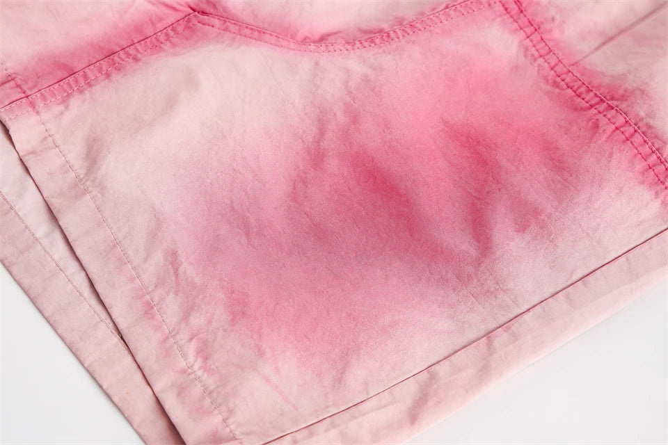 Oversized gewassen cargoshorts