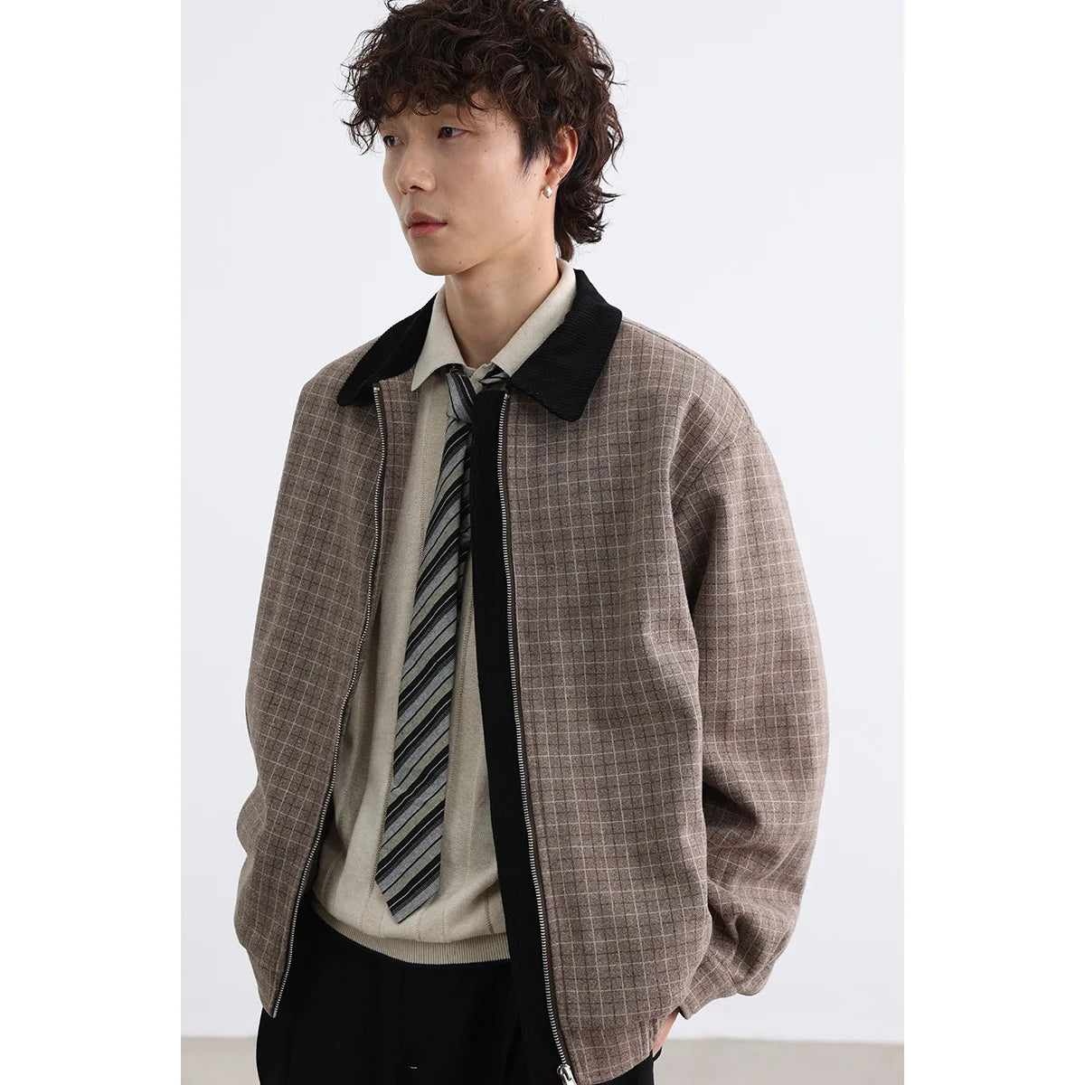Lightweight Casual Plaid Vintage Comfort Jacket