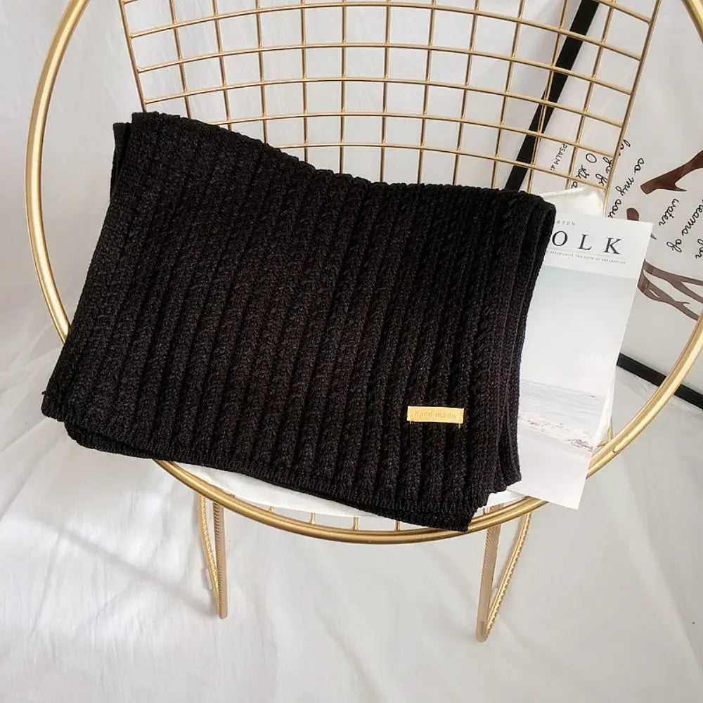 Knitted Solid Color Scarves