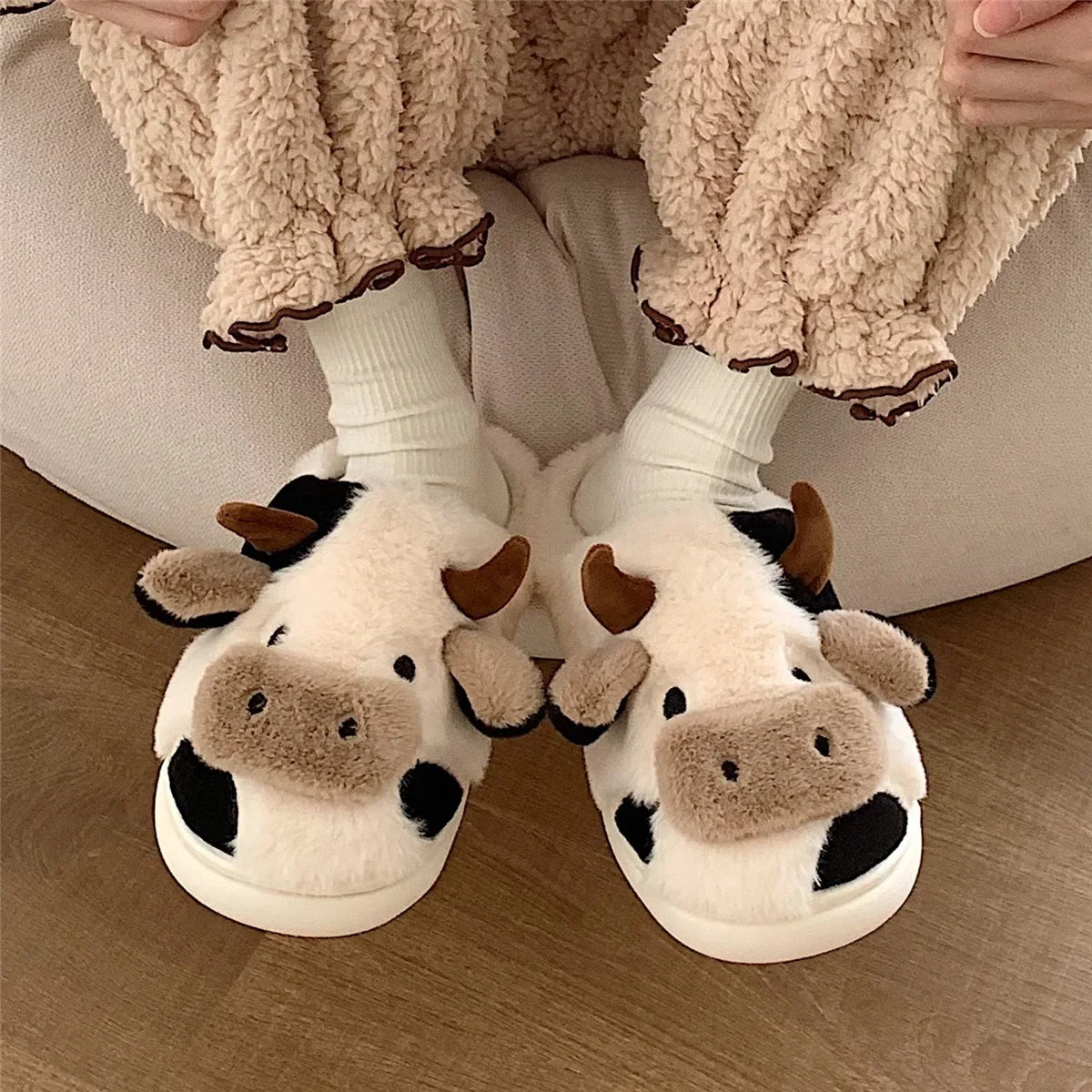 Cow Slippers