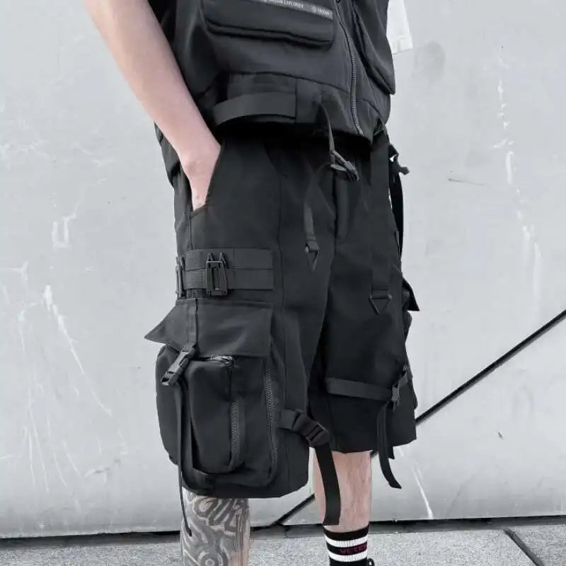Dark Tactical Loose Fit Techwear Short