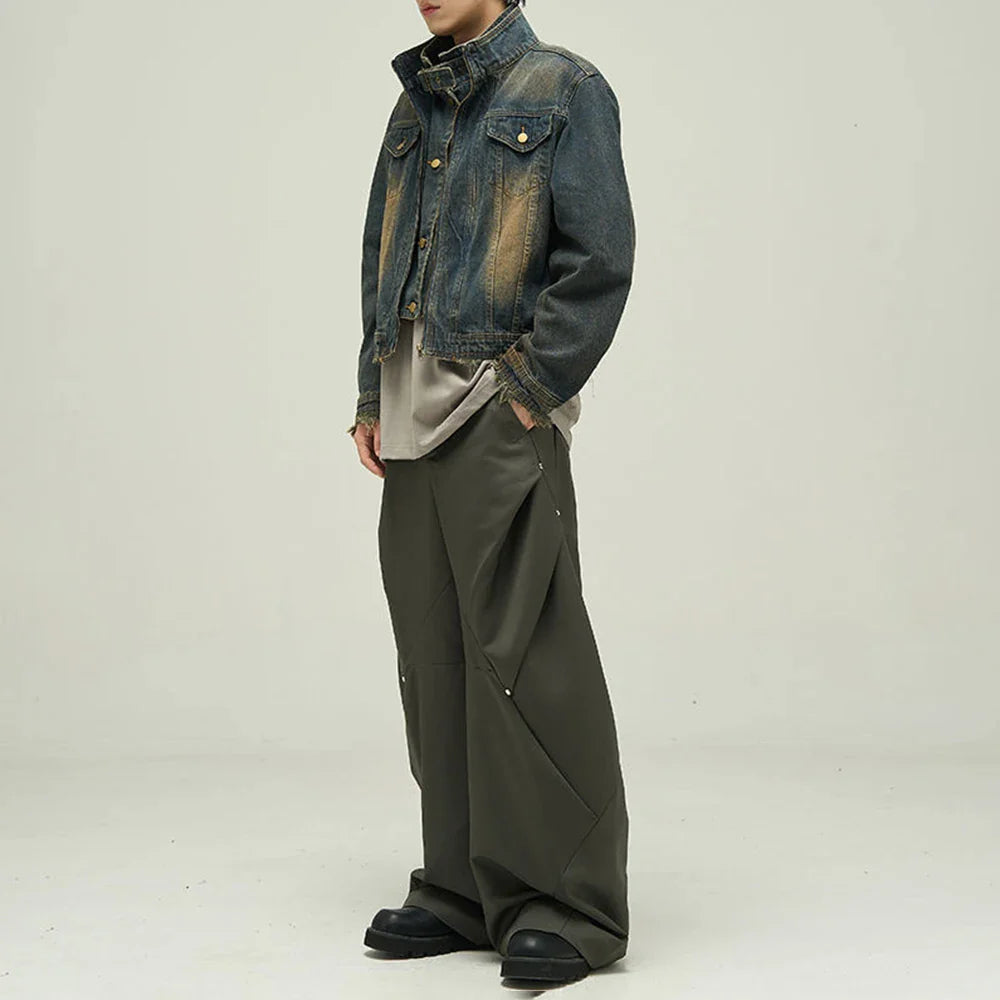 Veste de moto en jean vintage de haute qualité