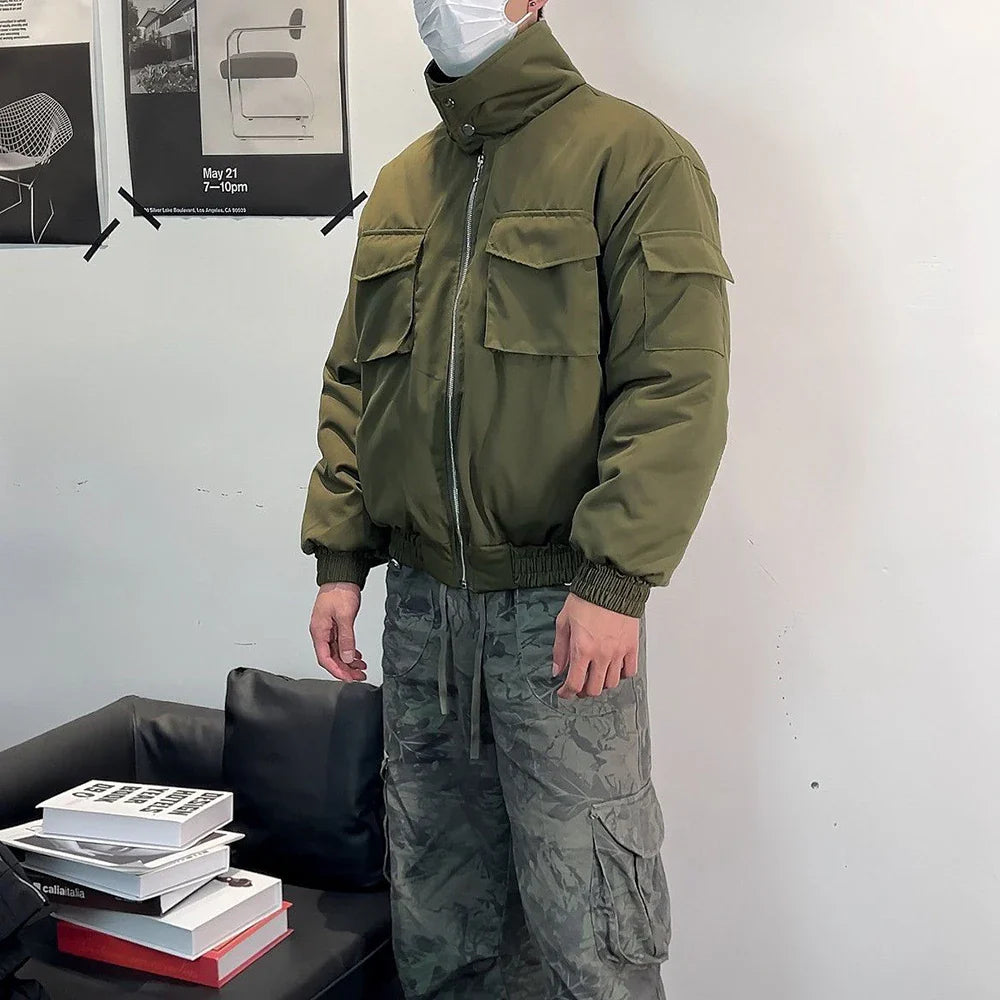 Winter Durable Stand Collar Thickened Jacket