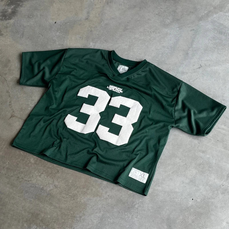 Unisex Y2K Retrò 33 Maglia a Rete