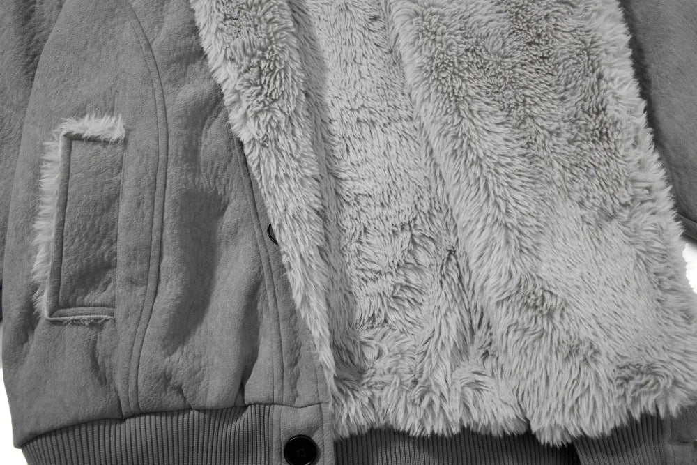 Comfortable High Street Fur Collar Jacket