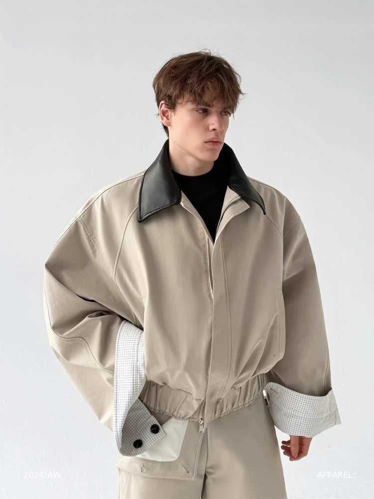 Veste à col épissé et poches flatteuse et chic