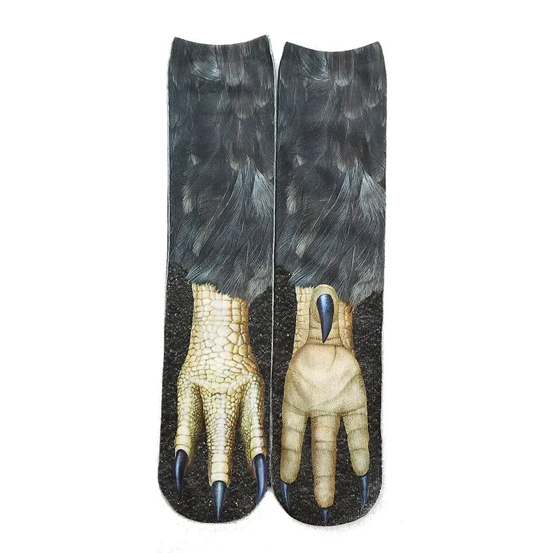 Funny Leopard Tiger 3D Simulation Socks