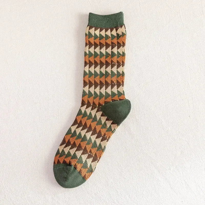 Cozy Vintage Warm Cotton Tube School Socks