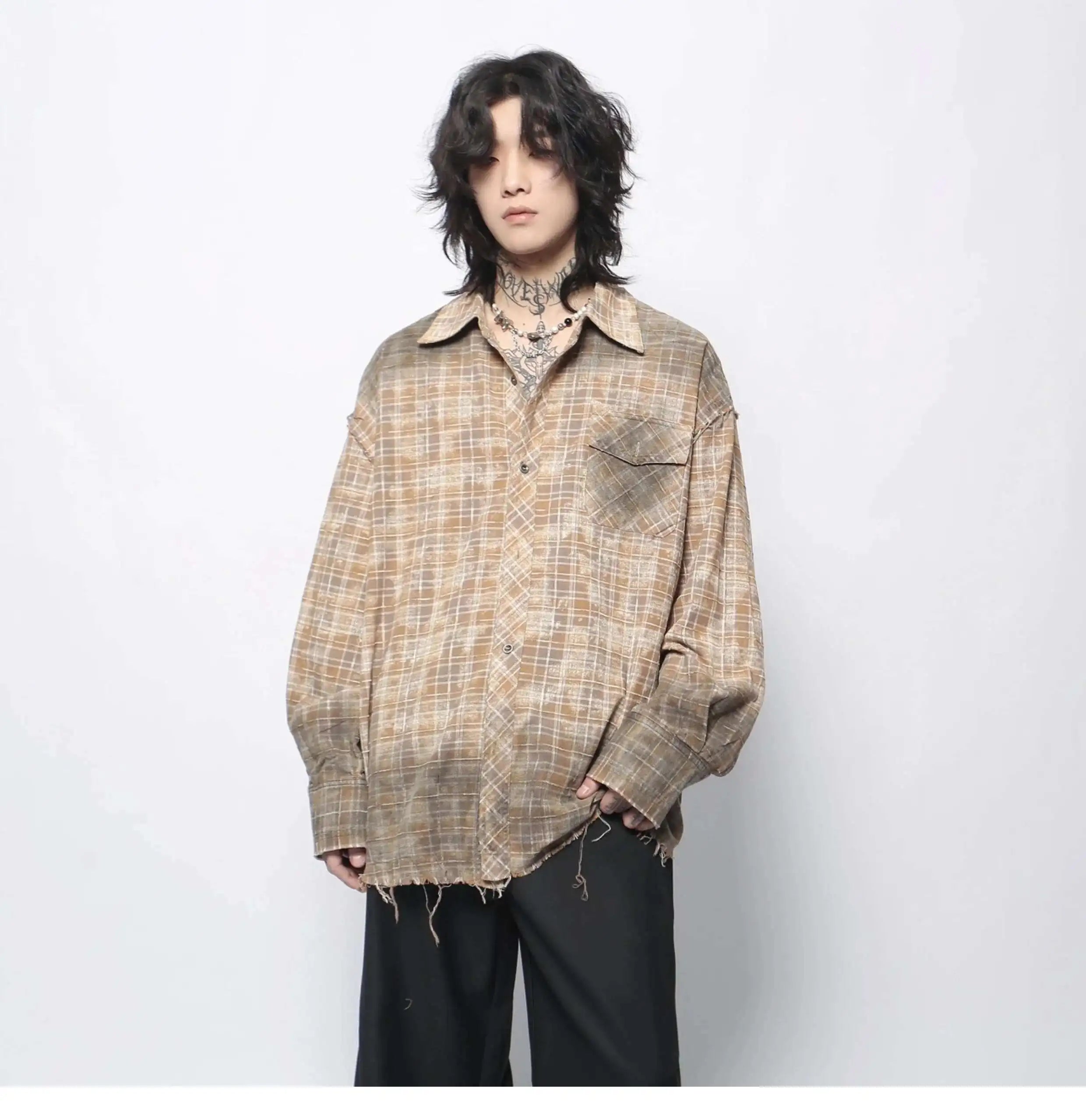 American Style Gradient Washed High Street Shirt