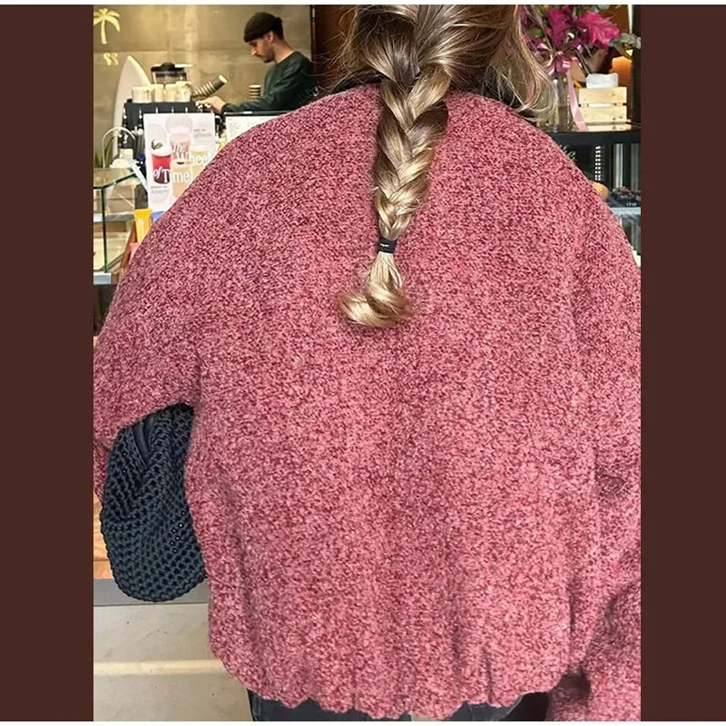 Chaqueta elegante con paneles y cuello vuelto para mujer