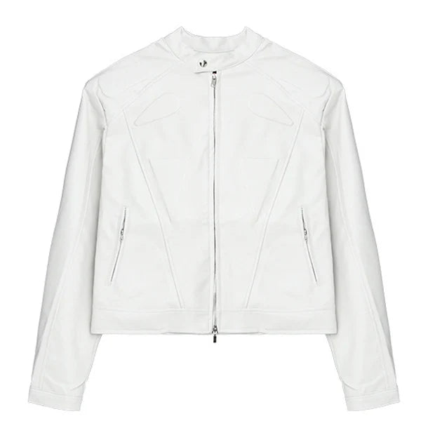 Retro Hip Hop Motorcycle Leather Jacket