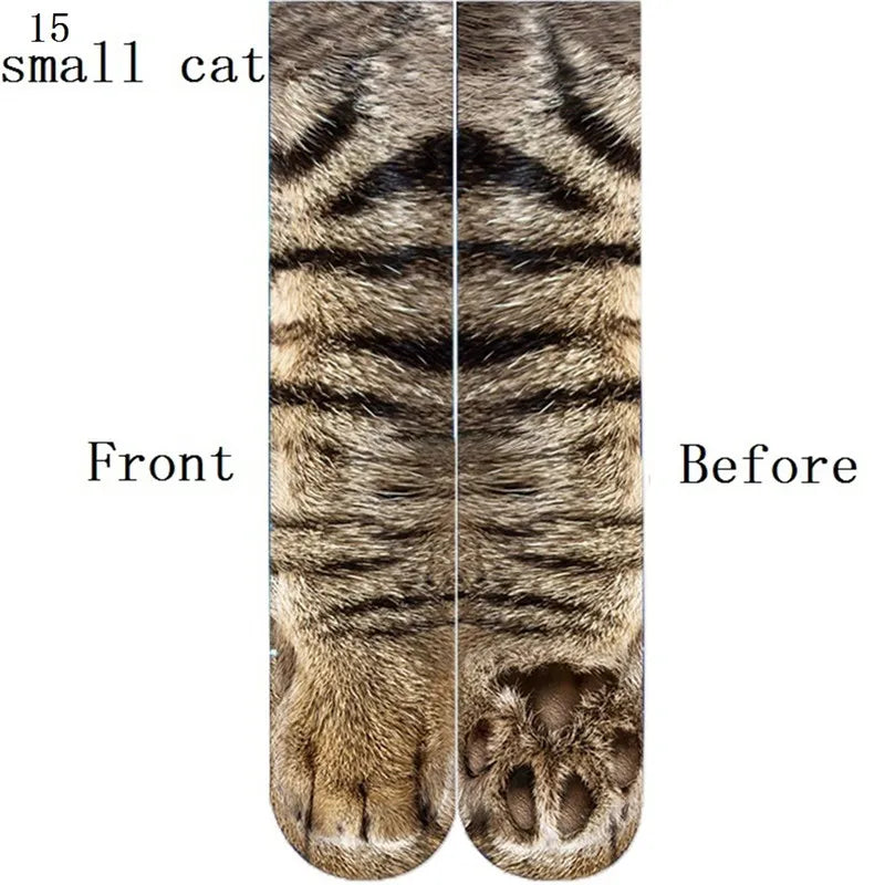 Funny Animal Paw Tiger Leg Socks