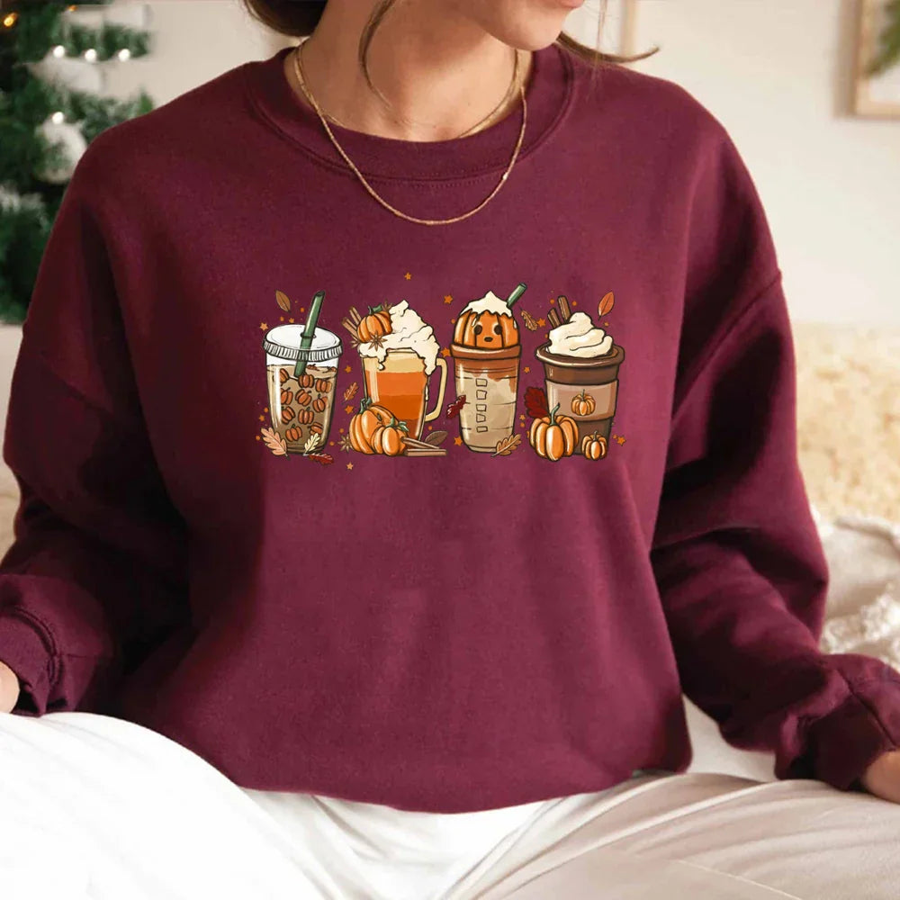 Autumn Drinks Cozy Sweatshirt