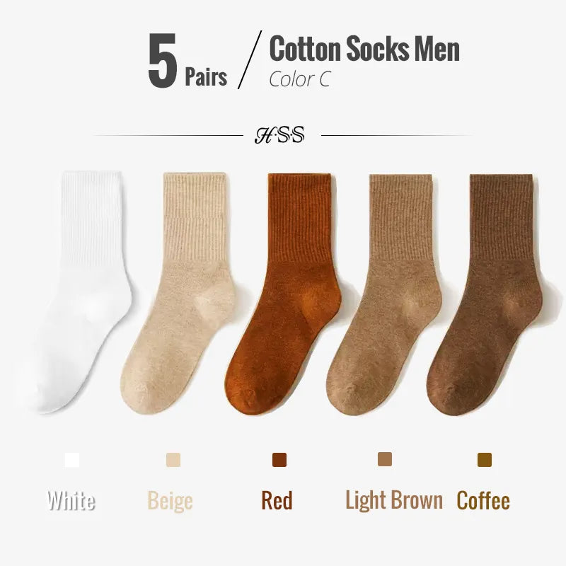 Combed Colorful Breathable Socks